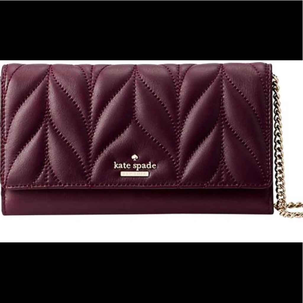 Kate Spade Quilted Leather Milou Clutch New With Tags
